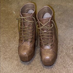 Heeled Combat Boot